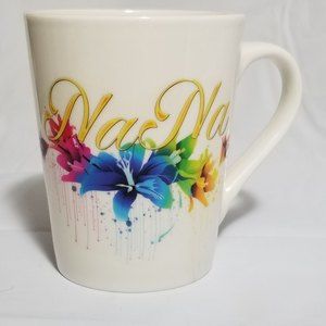 Royal Norfolk Floral Nana Mug White Stoneware 14 oz
